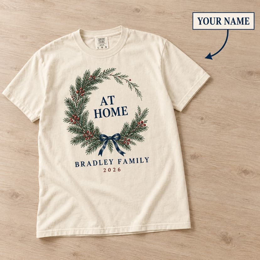 Personalized Winter Homecoming Shirt with Family Name